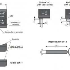 Bản vẽ cảm biến đo mức chất lỏng GPLS-25