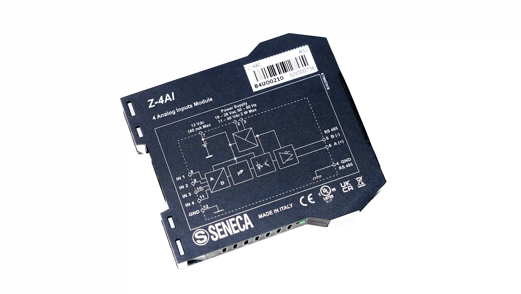 Bộ chuyển đổi 4-20mA sang RS485 với 4 kênh đầu vào độc lập nhau