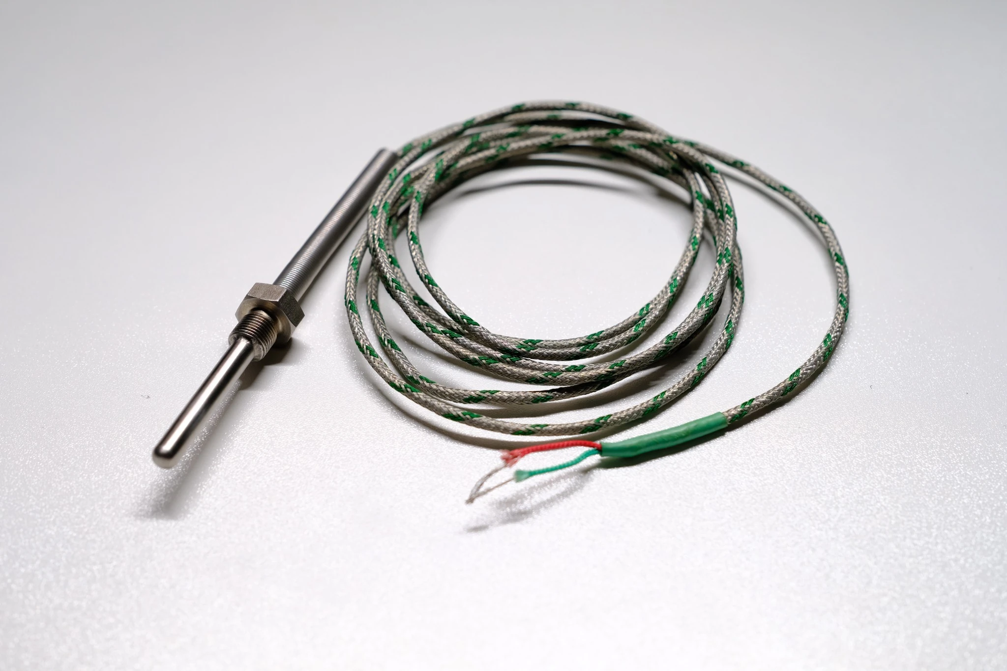 Cảm biến can nhiệt Type K dạng dây bọc lưới inox