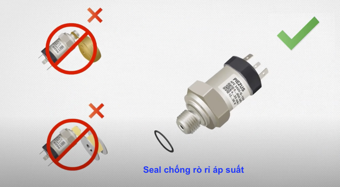Sử dụng Seal chống rò rỉ áp suất