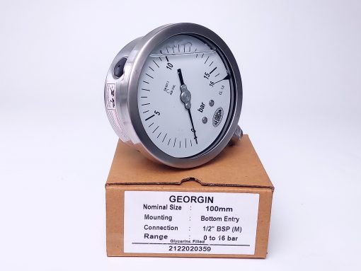 Đồng hồ đo áp suất 0-16 bar