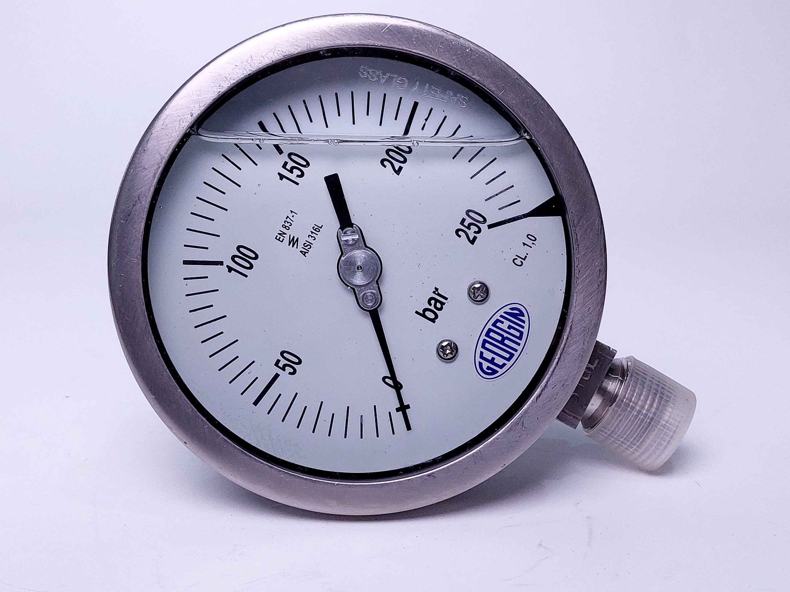 Mặt đồng hồ đo áp suất 0-250 bar