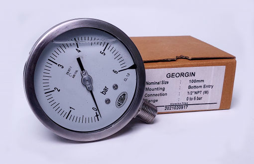 Đồng hồ đo áp suất 0-6 bar
