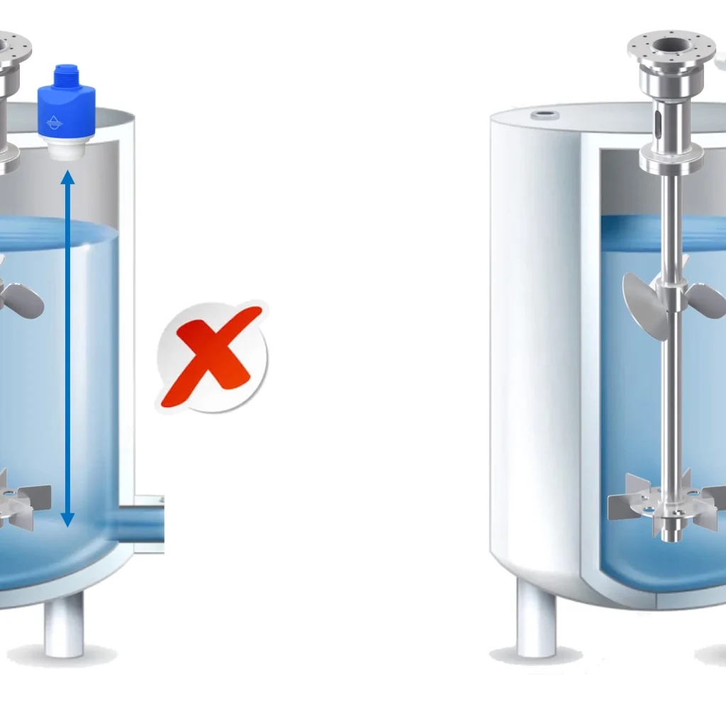 Chọn cảm biến đo mức cho bồn có cánh khuấy