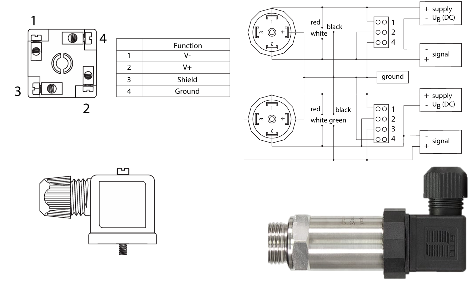 Sơ đồ chân cảm biến áp suất PPS-10BR-513A1