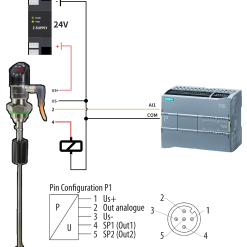 Sơ đồ chân kết nối cảm biến nhiệt độ DST100