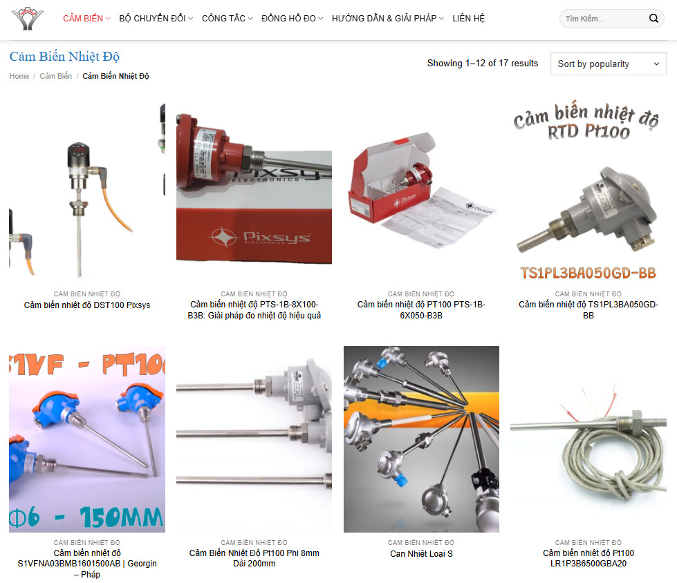 Cảm biến nhiệt độ Huphaco: Giải pháp tối ưu cho công nghiệp