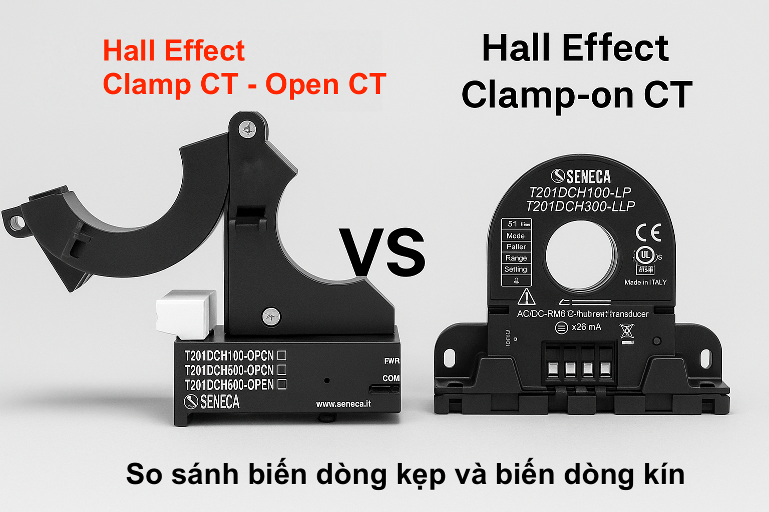 So sánh biến dòng kẹp và biến dòng kín