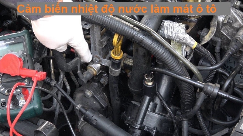 vị trí cảm biến nhiệt độ nước làm mát