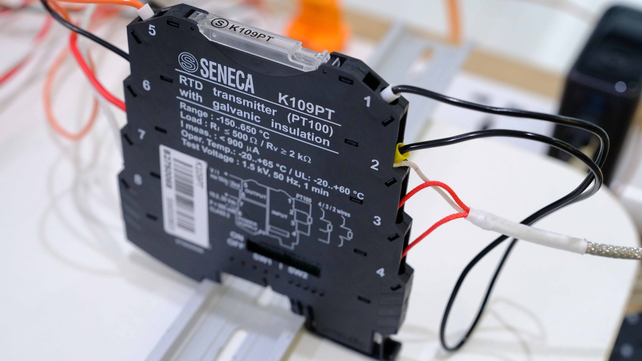 Đấu dây input Pt100 cho K109PT