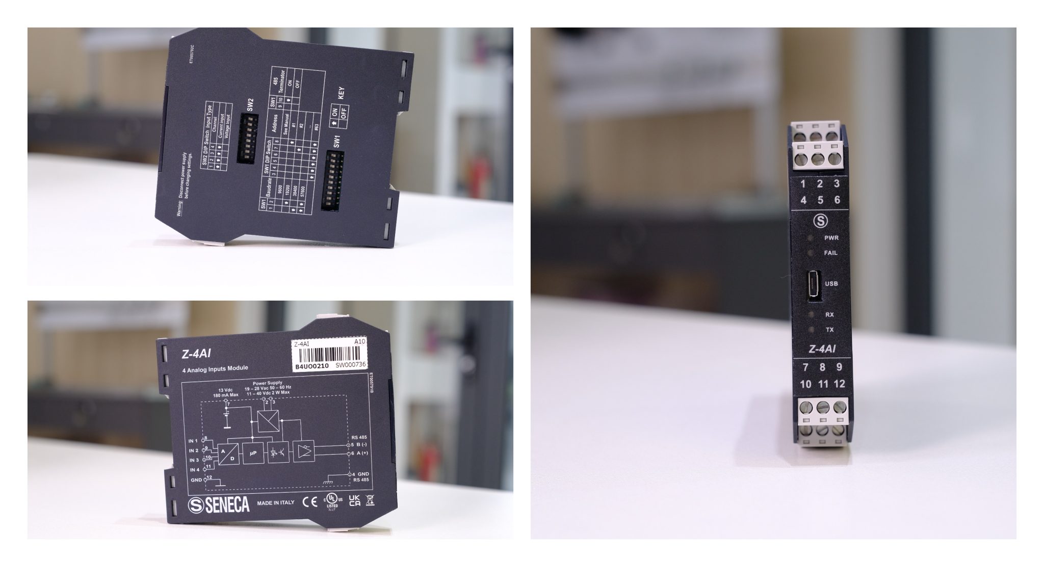 Tổng quan module Z-4AI Seneca dòng Z-PC Line cho hệ PLC SCADA