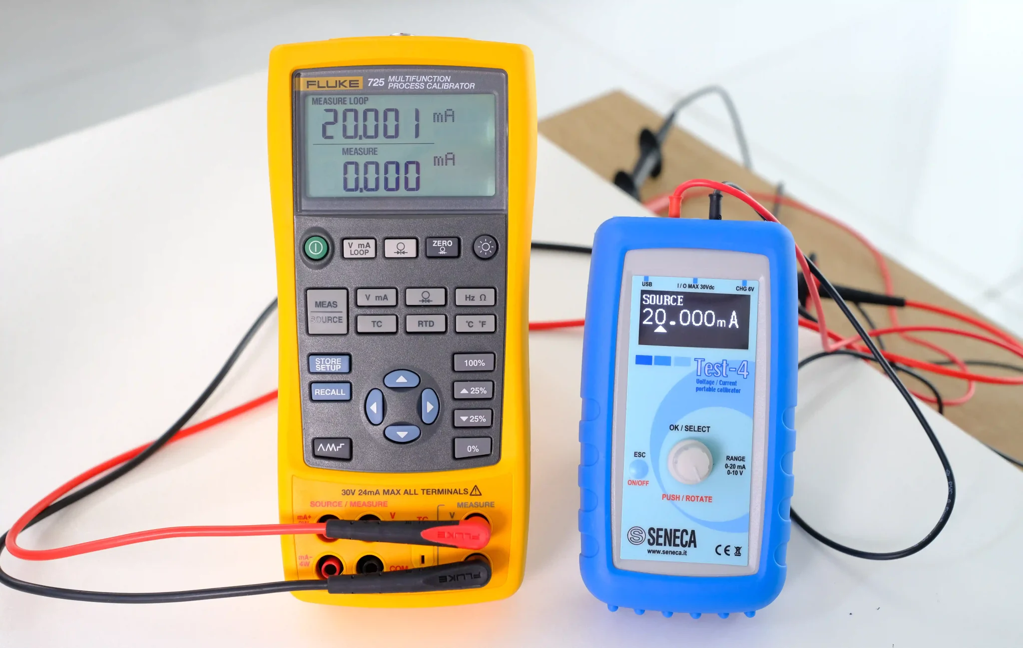 TEST-4 bộ phát dòng 4-20mA chính xác cao sai lệch 0.001mA so với Fluke 725