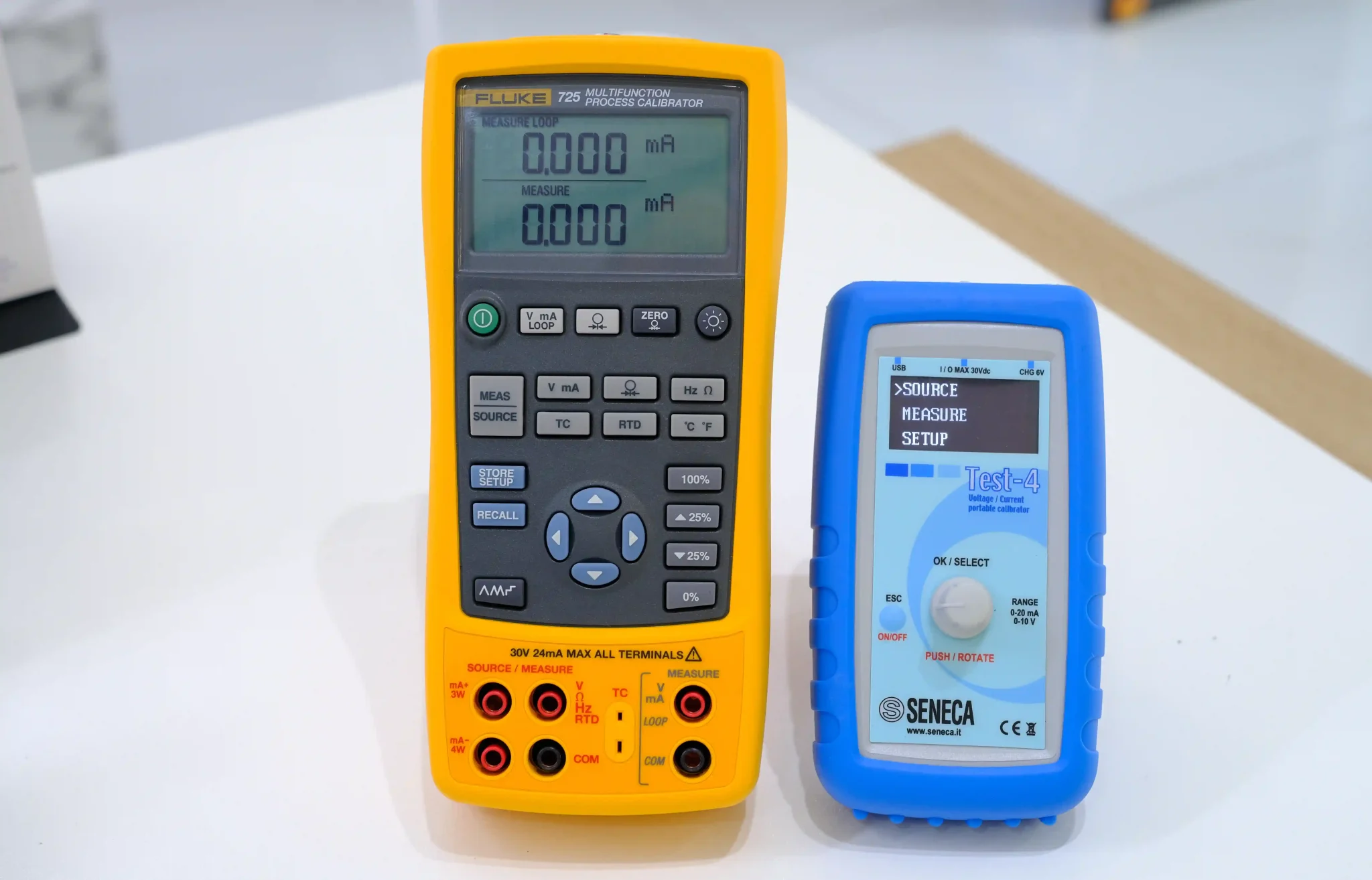 So sánh TEST-4 và Fluke 725 chức năng đo - phát 4-20mA