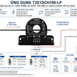 Ứng dụng biến dòng analog 4-20mA T201DCH100-LP