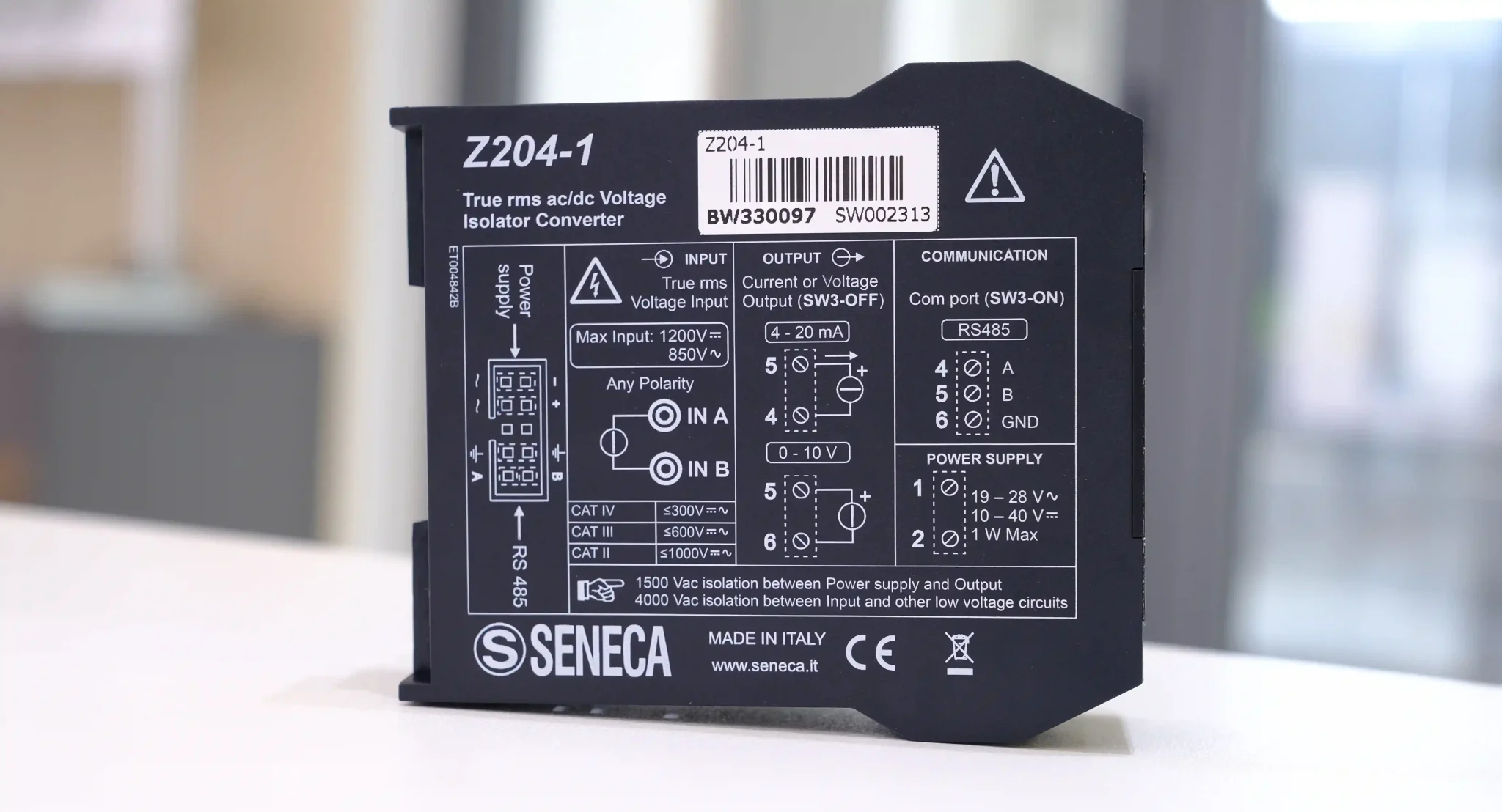 Bộ chuyển đổi 0-24Vdc sang RS485 Modbus RTU