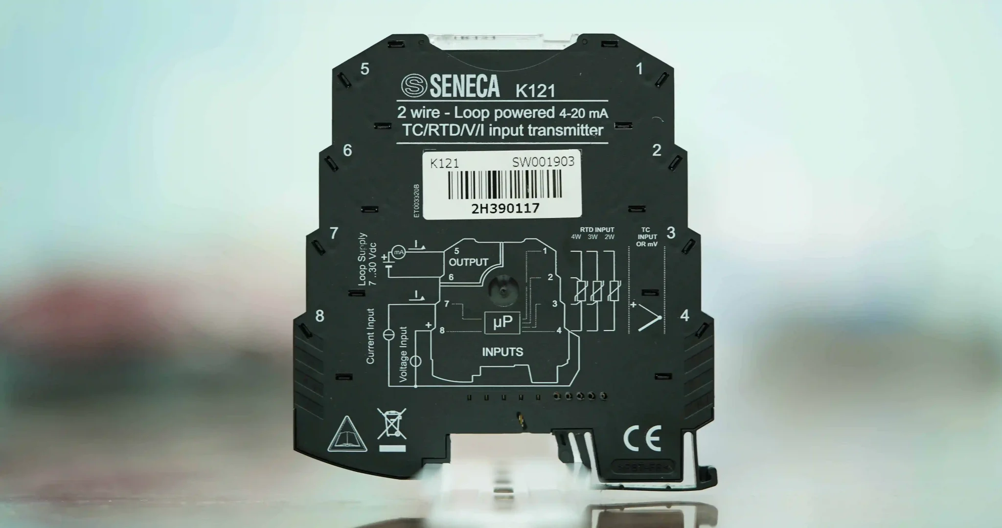 Bộ chuyển đổi tín hiệu 0-24Vdc sang 4-20mA | Seneca K121