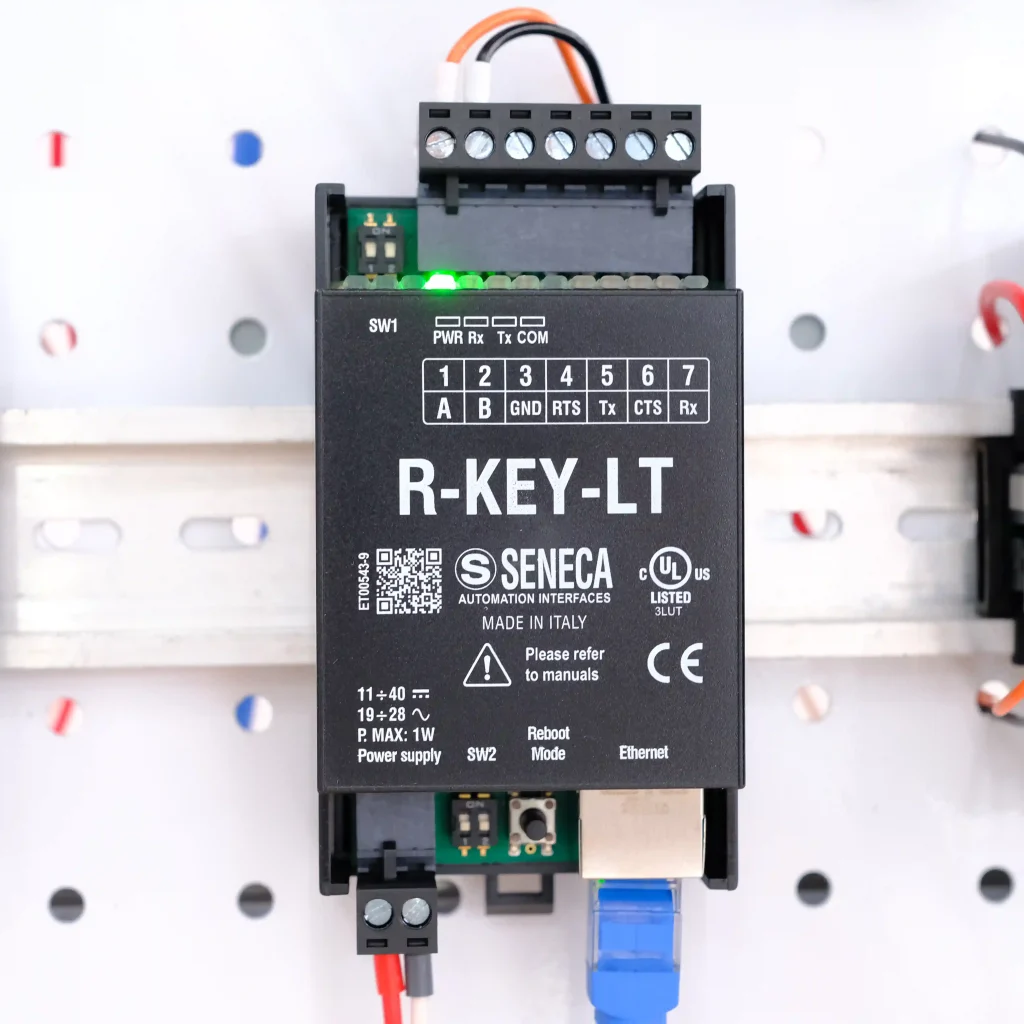 Hướng dẫn cài đặt R-KEY-LT: đấu nối RS485 và đổi địa chỉ IP