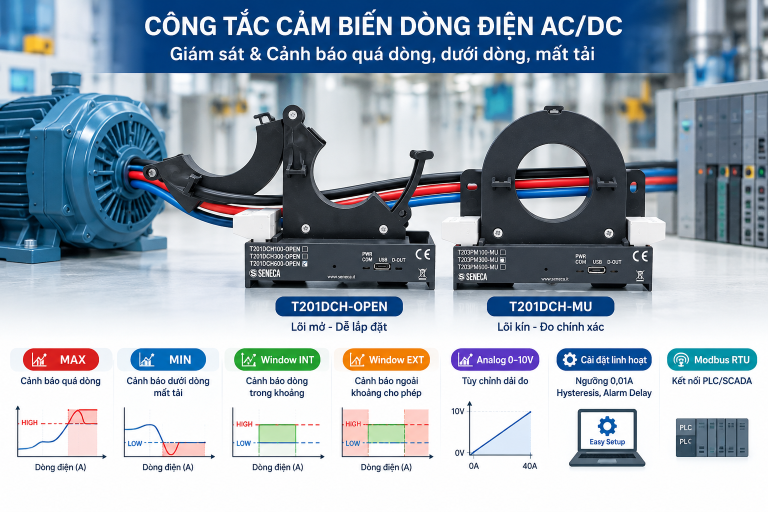Công tắc cảm biến dòng điện Seneca